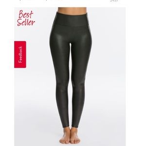 ✨Black Spanx Faux Leather Leggings✨